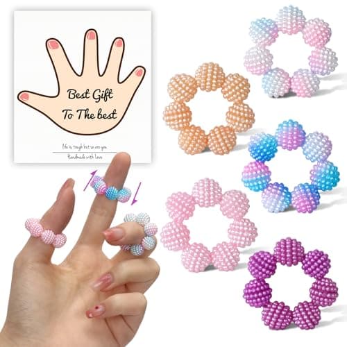 Colored Spiky Bead Rings