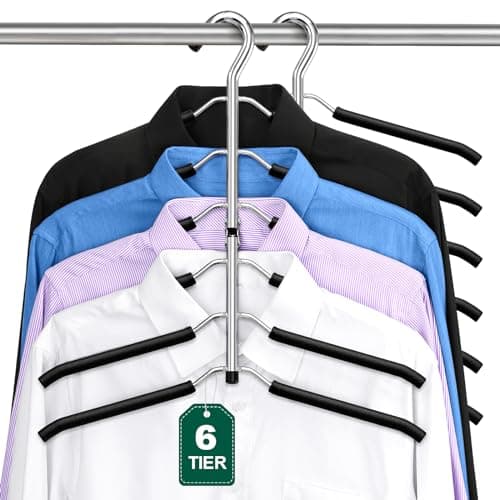 Space-Saving 6-Tier Hanger