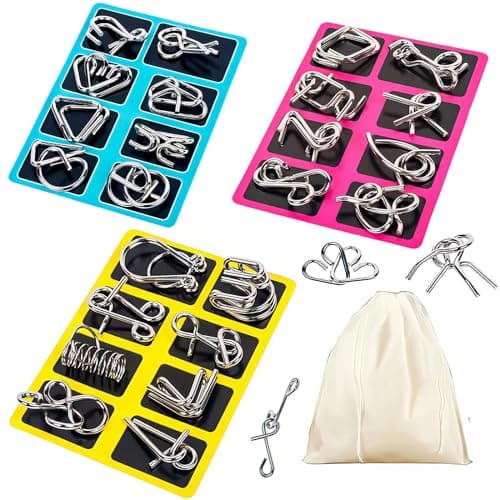 24-Piece Metal Puzzle Set