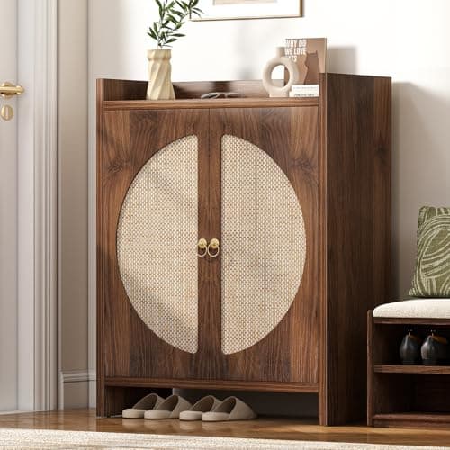 Curlaky Rattan Entry Cabinet
