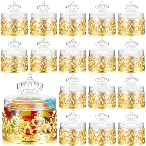 Gold Mini Candy Jars