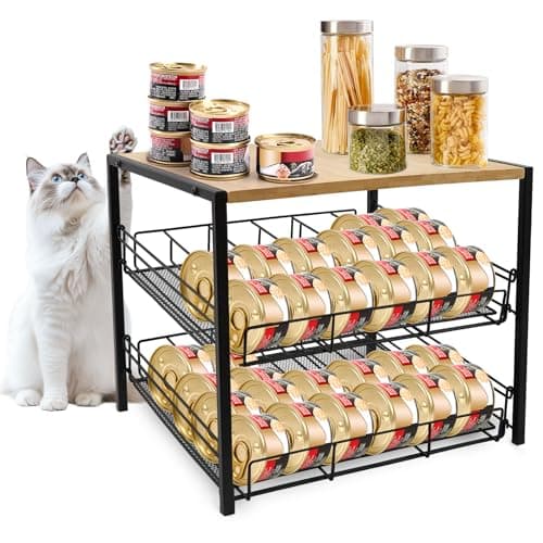 PWSOMJ Bamboo Can Rack