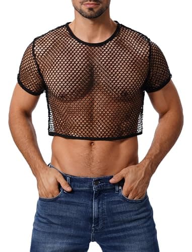 Mesh Fishnet Crop