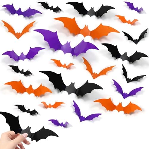 100 Colorful Bat Decals