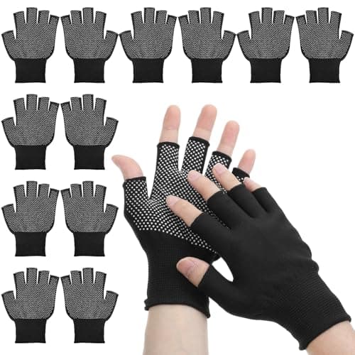 6-Pack Fingerless Gloves