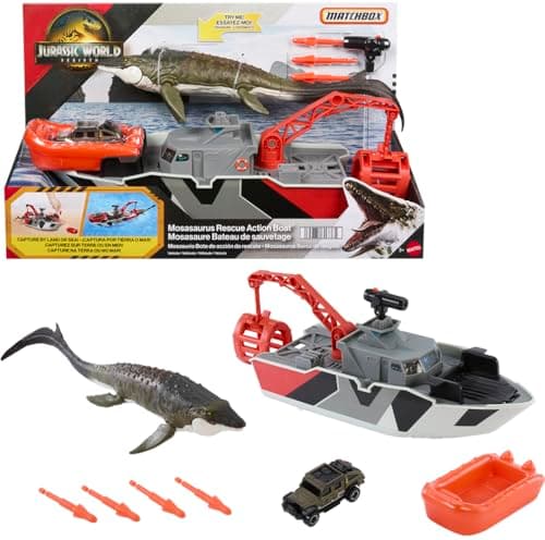Matchbox Mosasaurus Rescue Boat