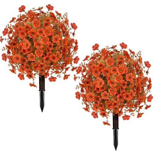 Floral Boxwood Topiary Set