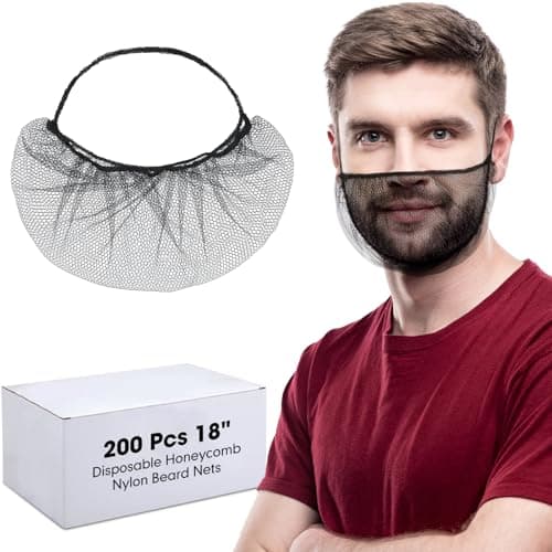 200-Pack Disposable Beard Nets