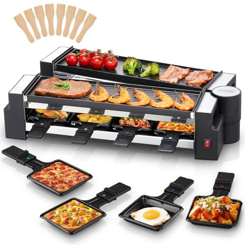 Rotating 2-in-1 Raclette