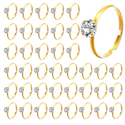 Gold Bridal Shower Rings