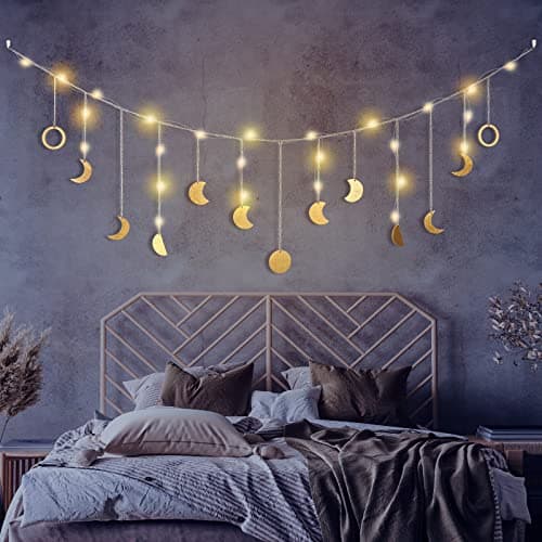 Moon Phase LED Garland