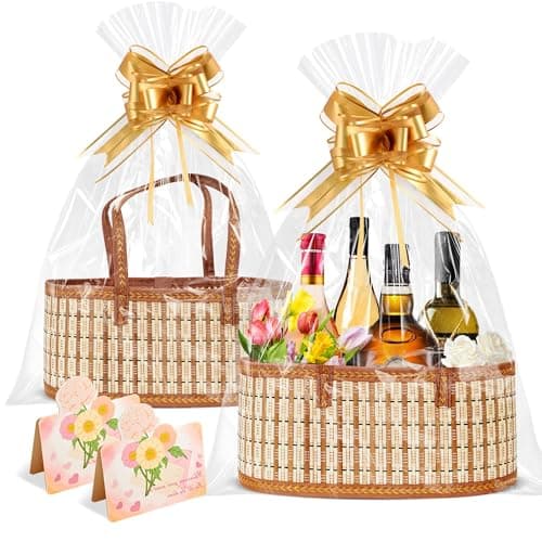 2-Pack Bamboo Gift Baskets