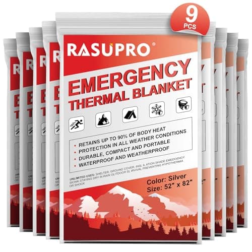 9-Pack Survival Blankets
