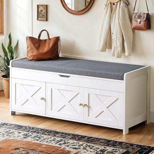 AMADA Farmhouse Shoe Bench