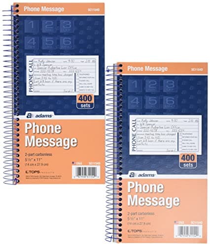 Spiral Carbonless Message Book