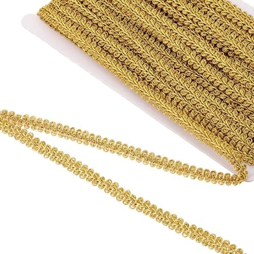 Wide Gold Braided Trim
