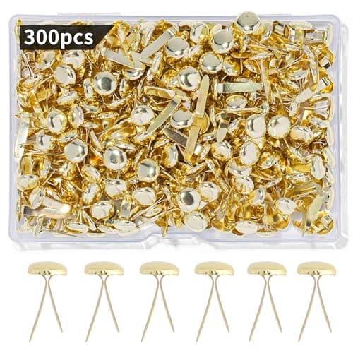 300 Brass Brads Pack