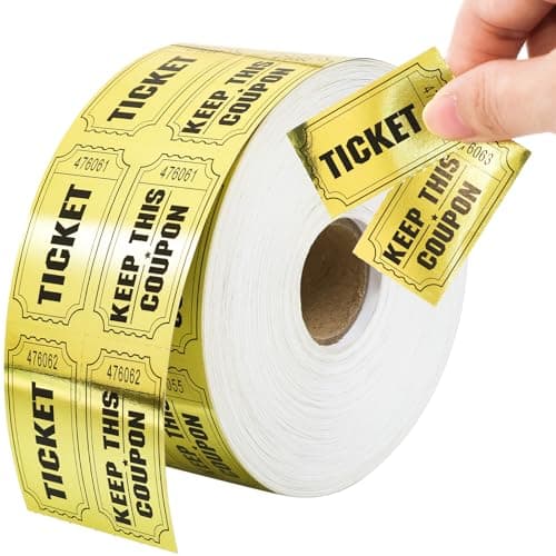 Metallic Gold Ticket Rolls