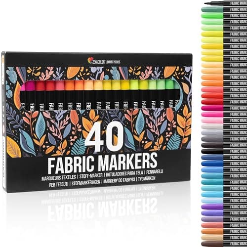 40-Color Textile Pens