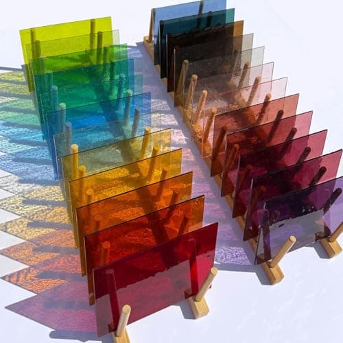 24 Soft Rainbow Glass