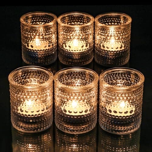Textured Glass Votives