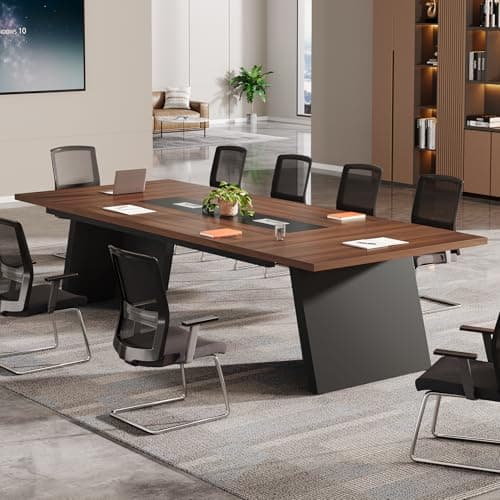Premium Walnut & Black Table