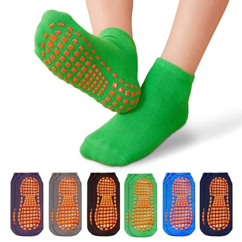 6-Pair Kids Grip Socks