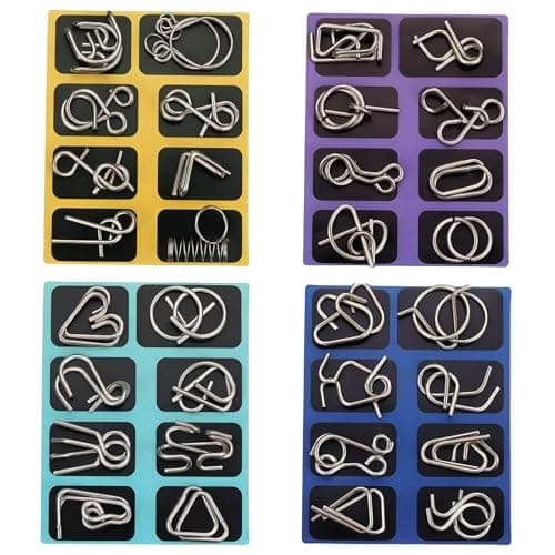 32-Piece Metal Mind Teasers