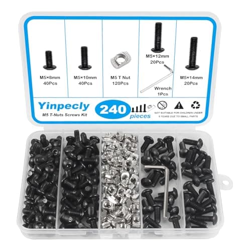 240PC M5 T-Nuts Kit