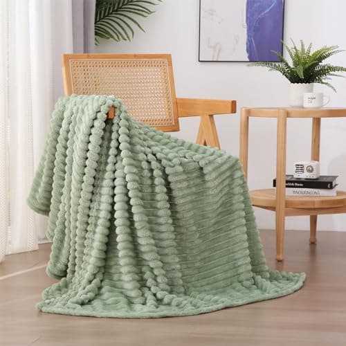 Sage Green Plush Throw
