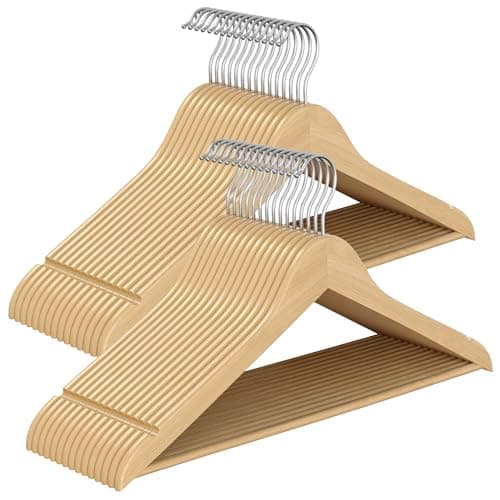 SONGMICS Wooden Hangers
