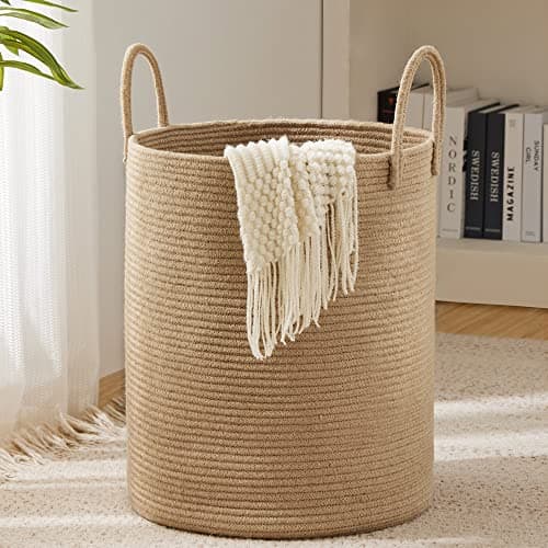 YOUDENOVA Jute Laundry Hamper