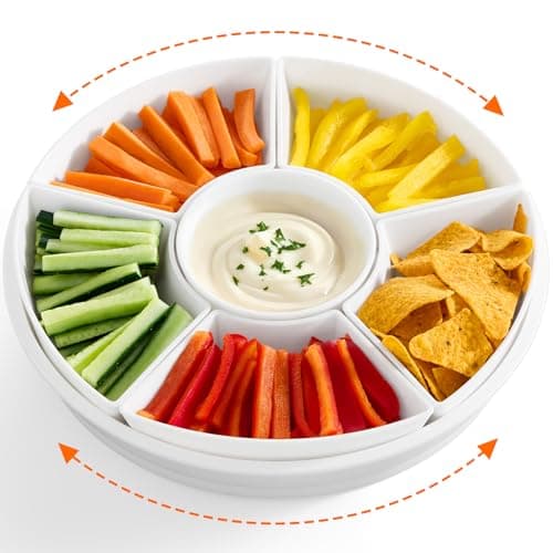 Rotating Divided Serving Tray
