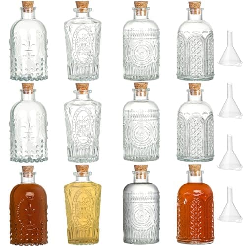 TBWIND Patterned Glass Bottles