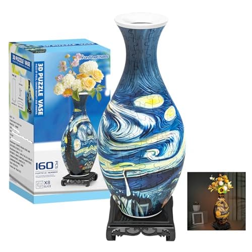 LED Puzzle Flower Vase