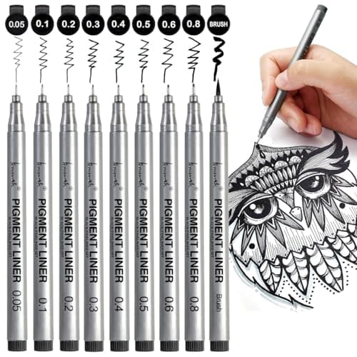 Precision Black Fineliners