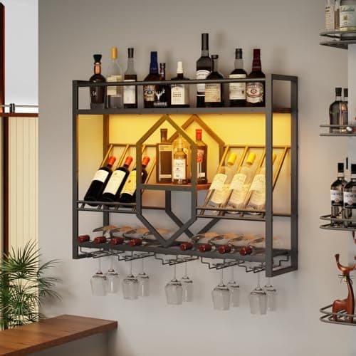 3-Tier LED Wine Shelf