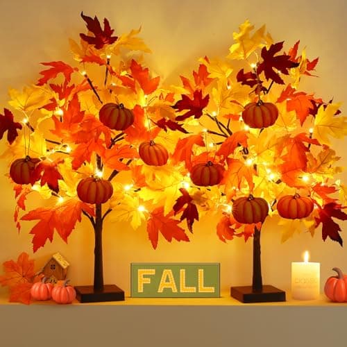 Double 24" Fall Trees