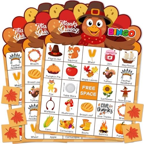 Thanksgiving Bingo Cards