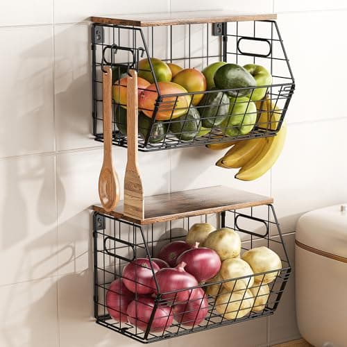 Stackable Metal Fruit Baskets