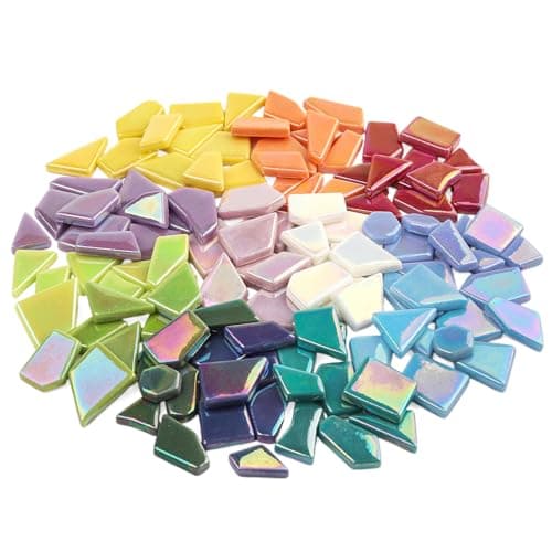 Iridescent Glass Mosaic Pieces