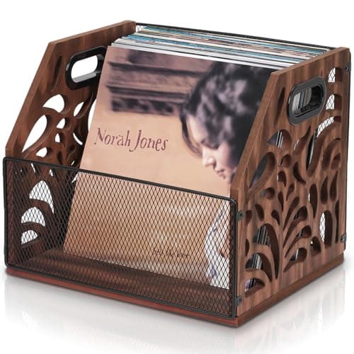 Vintage Wooden Record Crate
