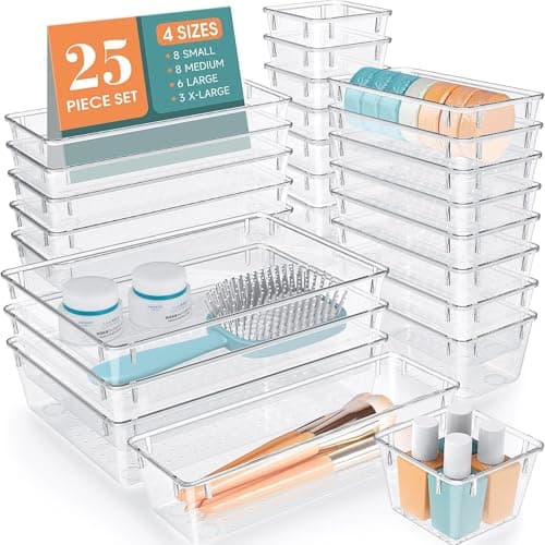 25-Piece Plastic Organizer