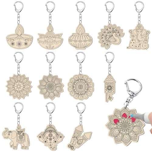 Wooden DIY Keychains
