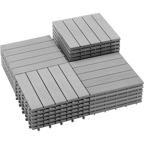 27-Pack Plastic Deck Tiles