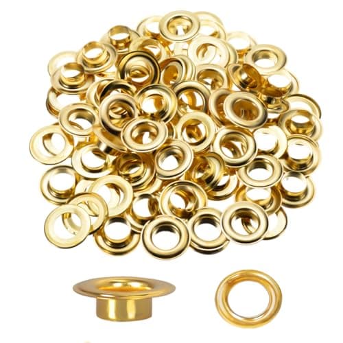 Bulk Brass-Finish Grommets