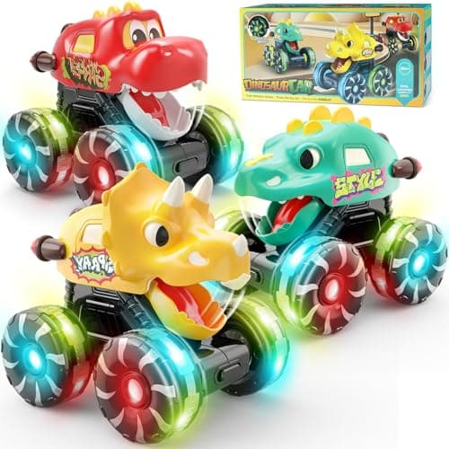 3-Pack Dino Monster Trucks