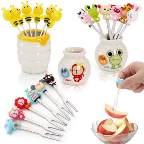 Cartoon Food Picks Set