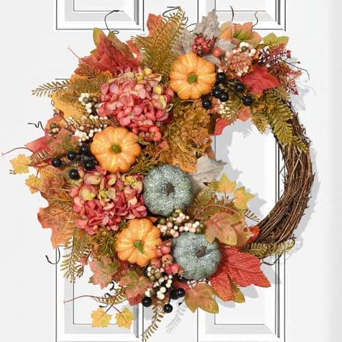 Half-Circle Autumn Wreath