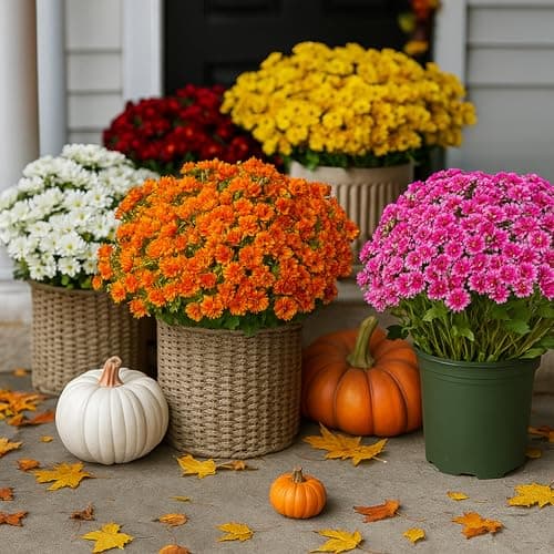 Sunset Artificial Mums